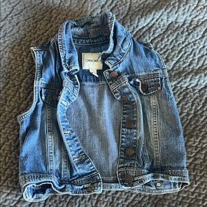 Cherokee Girls Medium Blue Denim Vest